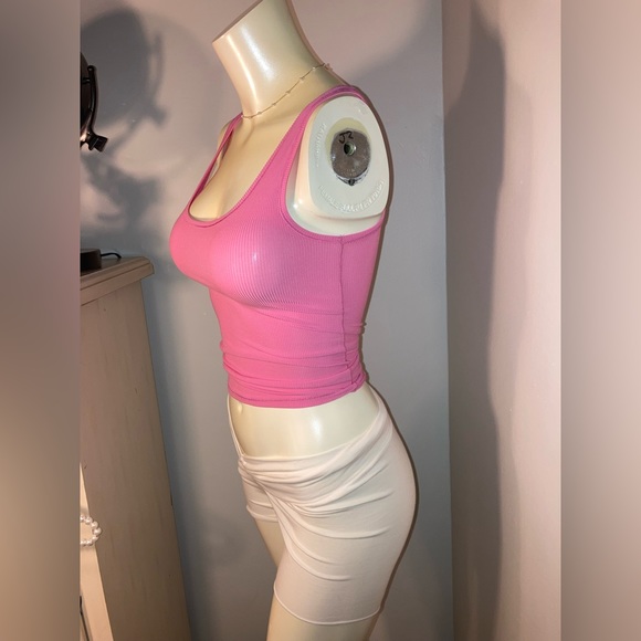RARE Skims Bubblegum Pink Ribbed Tank Top Size 4X NWT bubble gum 4XL kim k - Picture 5 of 9